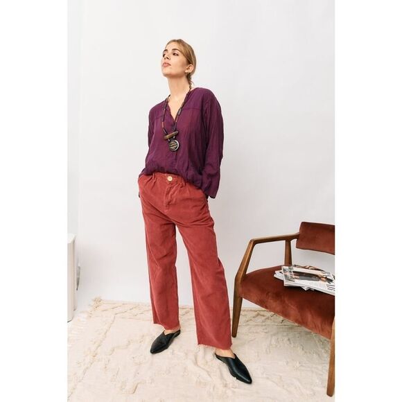 Rudy Jude Corduroy Trouser Coral RJ5 - Picture 2 of 11